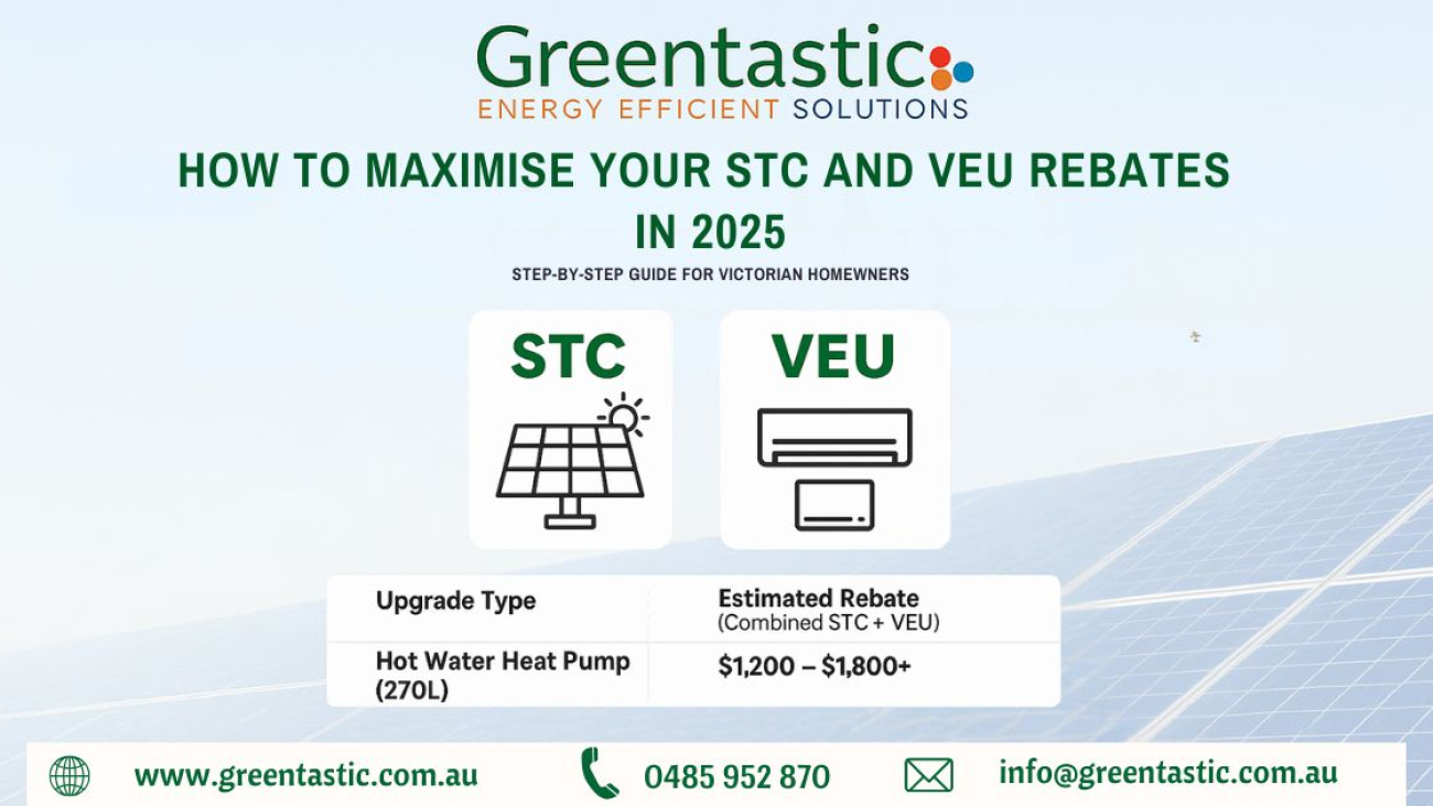 How to Maximise Your STC and VEU Rebates in 2025: A Step-by-Step Guide for Victorian Homeowners