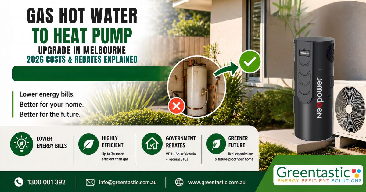 Gas Hot Water to Heat Pump Upgrade Cost in Melbourne (2026)